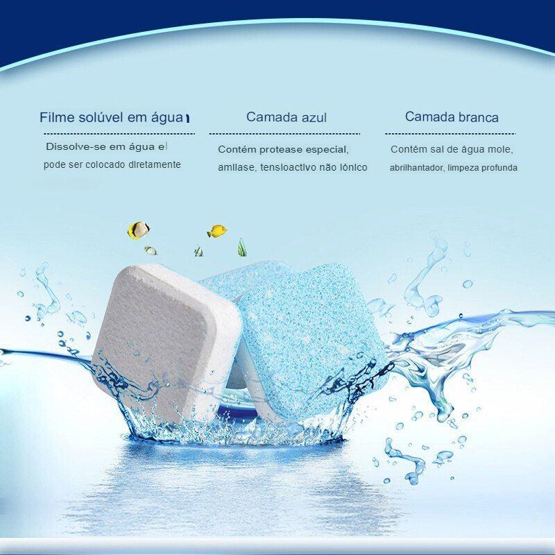 30pcs Dishwasher Cleaning Tablets Automatic Dishwasher Detergent Dish Tabs Deep Clean Remover Keep Dishwasher Fresh Ja Inovei