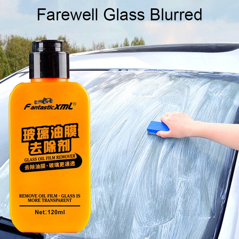 120ML Auto Car Front Windshield Cleaning Paste Oil Film Remover Cleaner Automotive Glass Coating Agent Tools for Glass Universal Ja Inovei