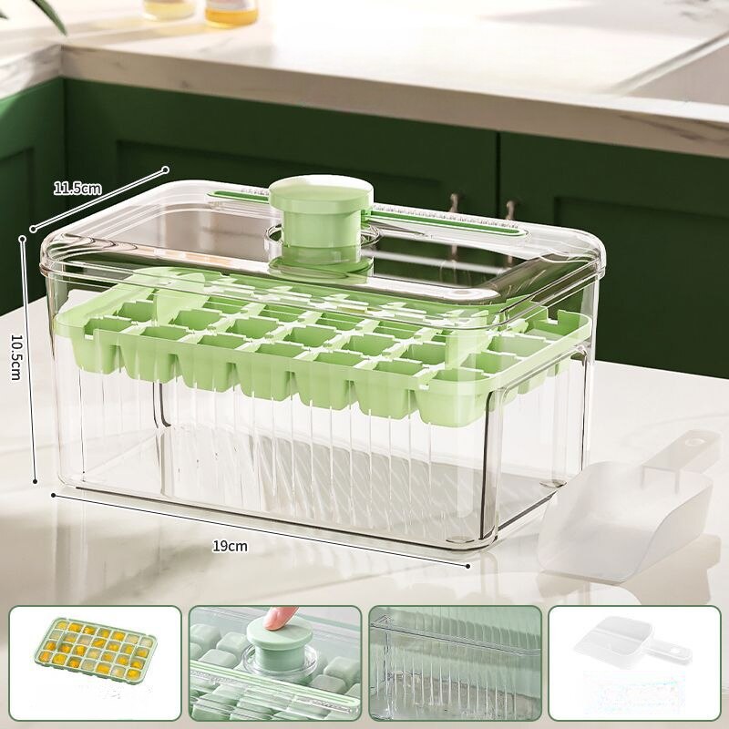2023 for Ice Box Shape with Lid Household Gadgets Summer Whiskey Cocktail Reusable Freezer Big Tray Mold New Ice Cube Ball Molds Ja Inovei
