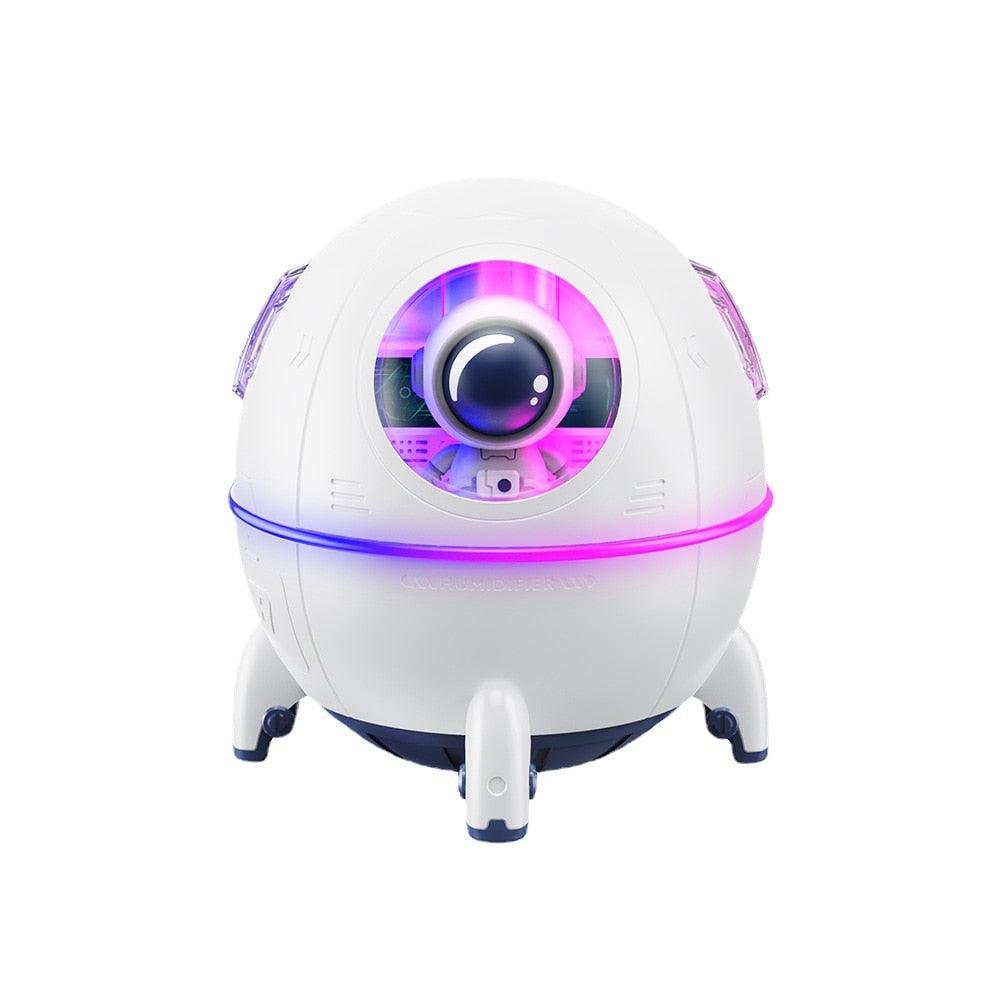2023 Space Capsule Air Humidifier USB Ultrasonic Cool Mist Aromatherapy Water Diffuser with Led Light Astronaut Humidificador Ja Inovei