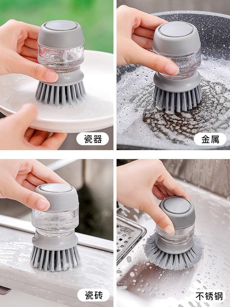 Dish Brush Pot Brush Cleaning Products Tools For Home Dishwashing Non-stick Oil Brush Useful Things Accessories For Kitchen Ja Inovei