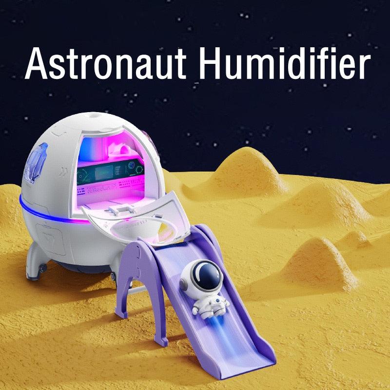 2023 Space Capsule Air Humidifier USB Ultrasonic Cool Mist Aromatherapy Water Diffuser with Led Light Astronaut Humidificador Ja Inovei