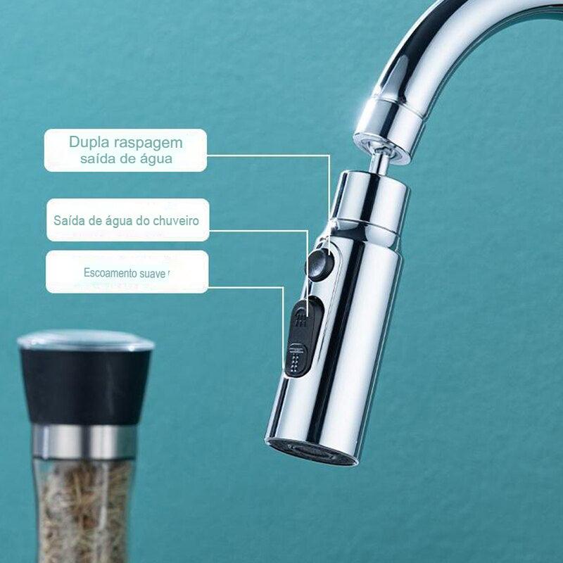 Kitchen Faucet Aerator 3 Modes Bathroom Anti-splash Tap Extender Adapter Faucet Washbasin Sprayer Saving Water Tap Filter Nozzle Ja Inovei