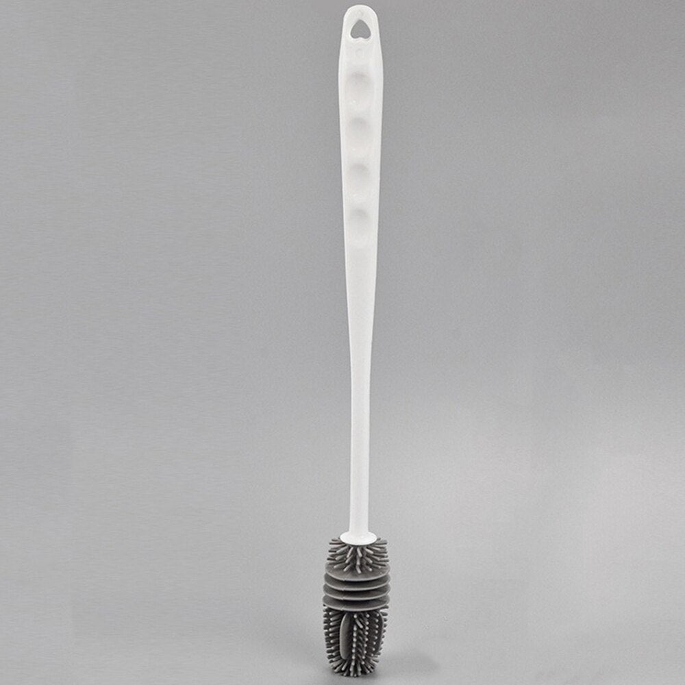 Silicone Milk Bottle Brush Long Handle Cup Brush Handheld Soft Head Food Grade Watering Kitchen Household Cleaning Brushes Ja Inovei