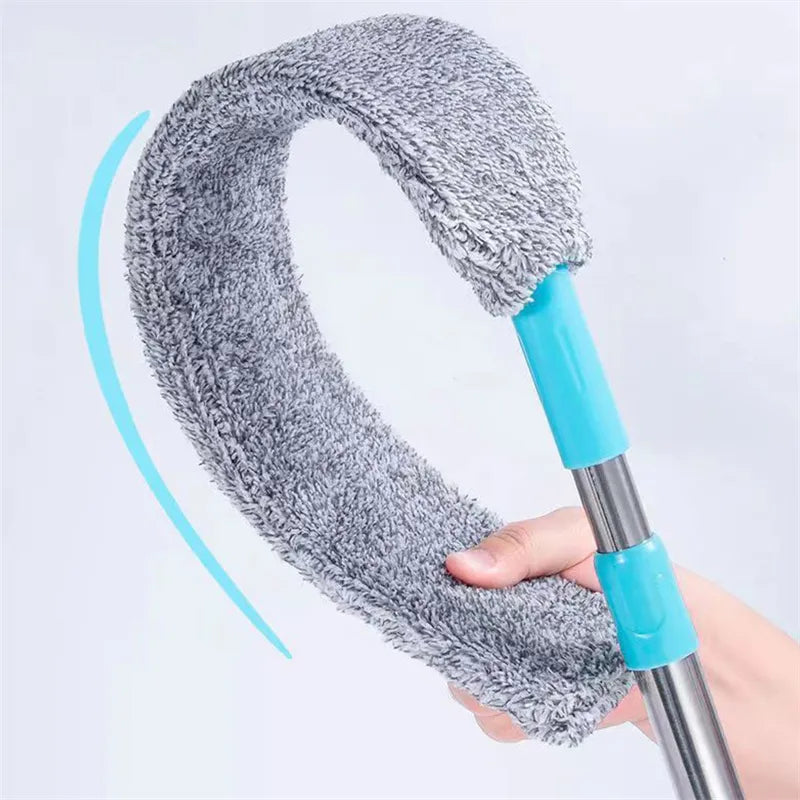 Household Telescopic Dust Brush Handle Gap Dust Cleaner Bedside Sofa Brush For Cleaning Dust Removal Brushes With Mop Cloth Ja Inovei