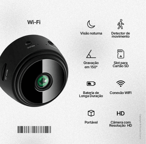 Câmera De Segurança Smart Home - Compre 1 leve 2 Ja Inovei