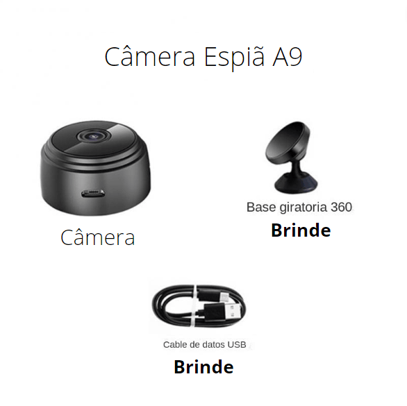 Câmera De Segurança Smart Home - Compre 1 leve 2 + 2 BRINDES Ja Inovei