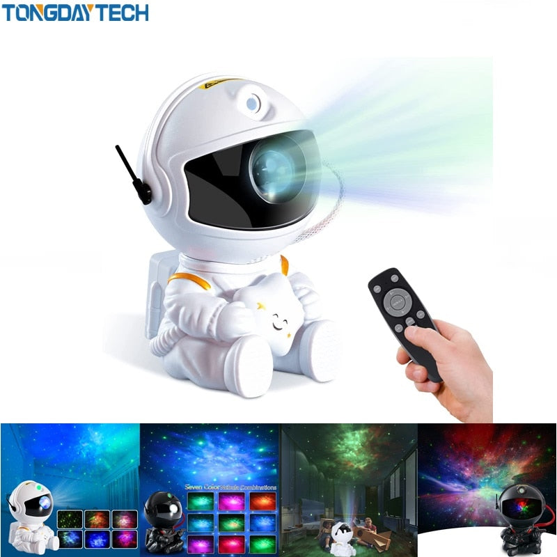 Galaxy Star Projector LED Night Light Starry Sky Astronaut Porjectors Lamp For Decoration Bedroom Home Decorative Children Gifts Ja Inovei